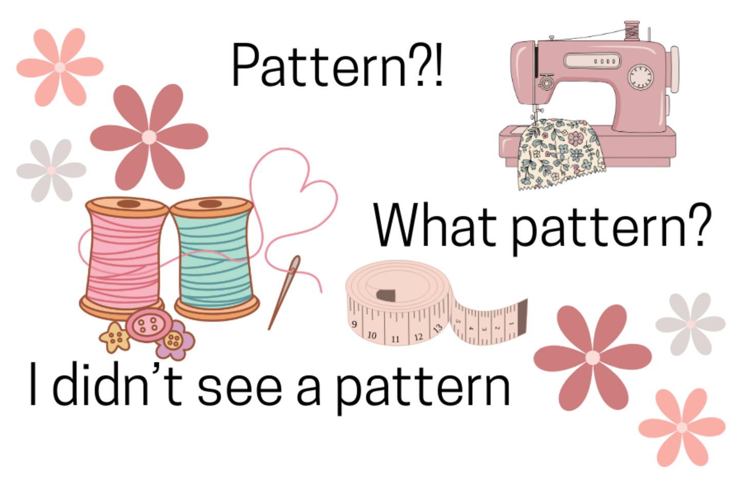 Pattern?! What Pattern?! – 2x3 Magnet