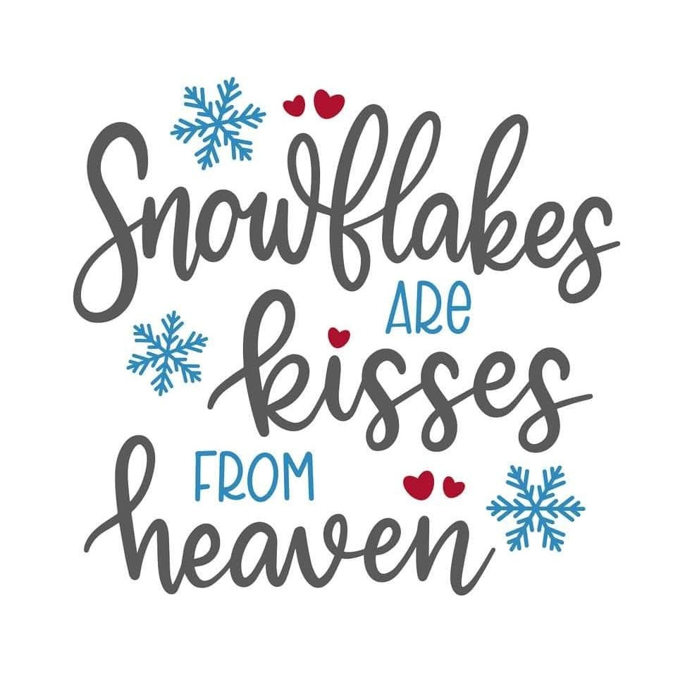 Snowflakes Are Kisses 2x2 Magnet