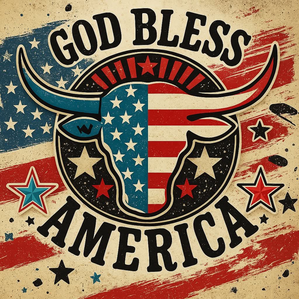God Bless America 2x2 Magnet