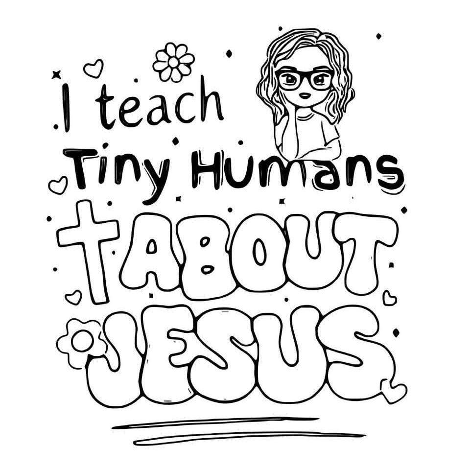 I Teach Tiny Humans 2x2 Magnet