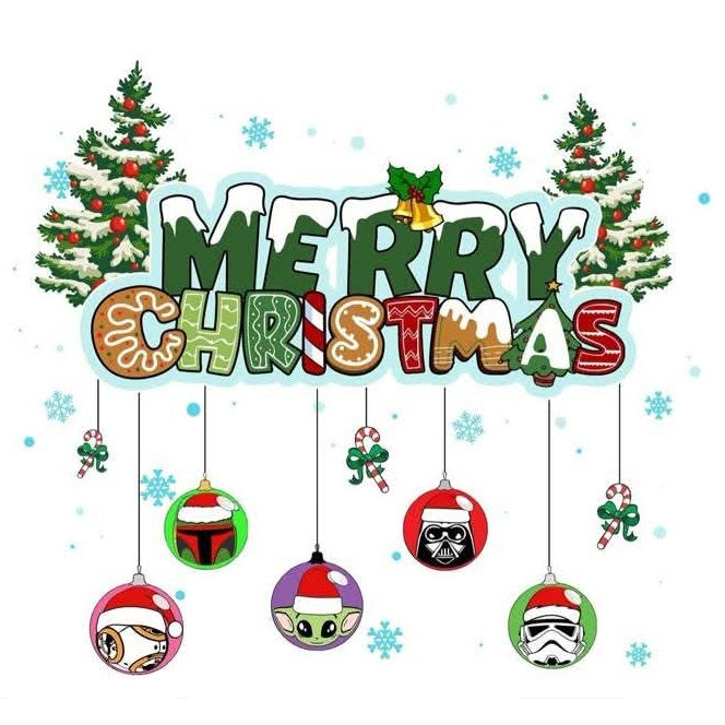 2"x2" Premade Merry Christmas Magnets