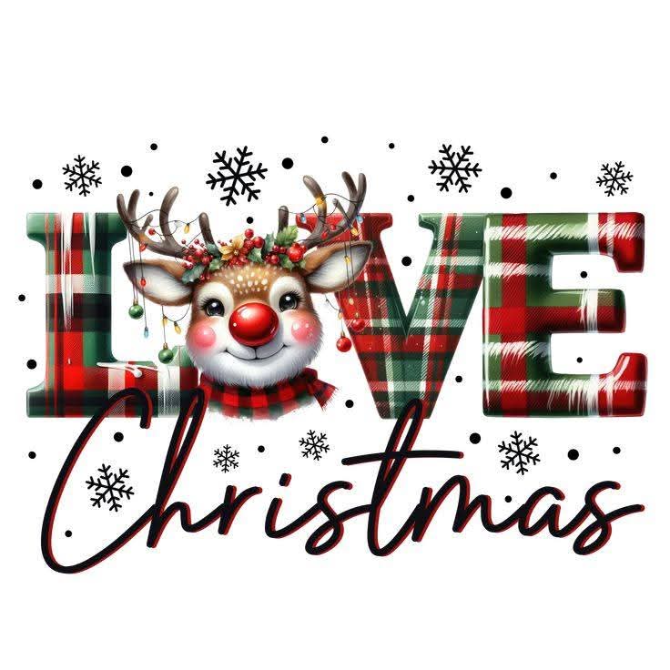 Love Christmas 2x2 Magnet