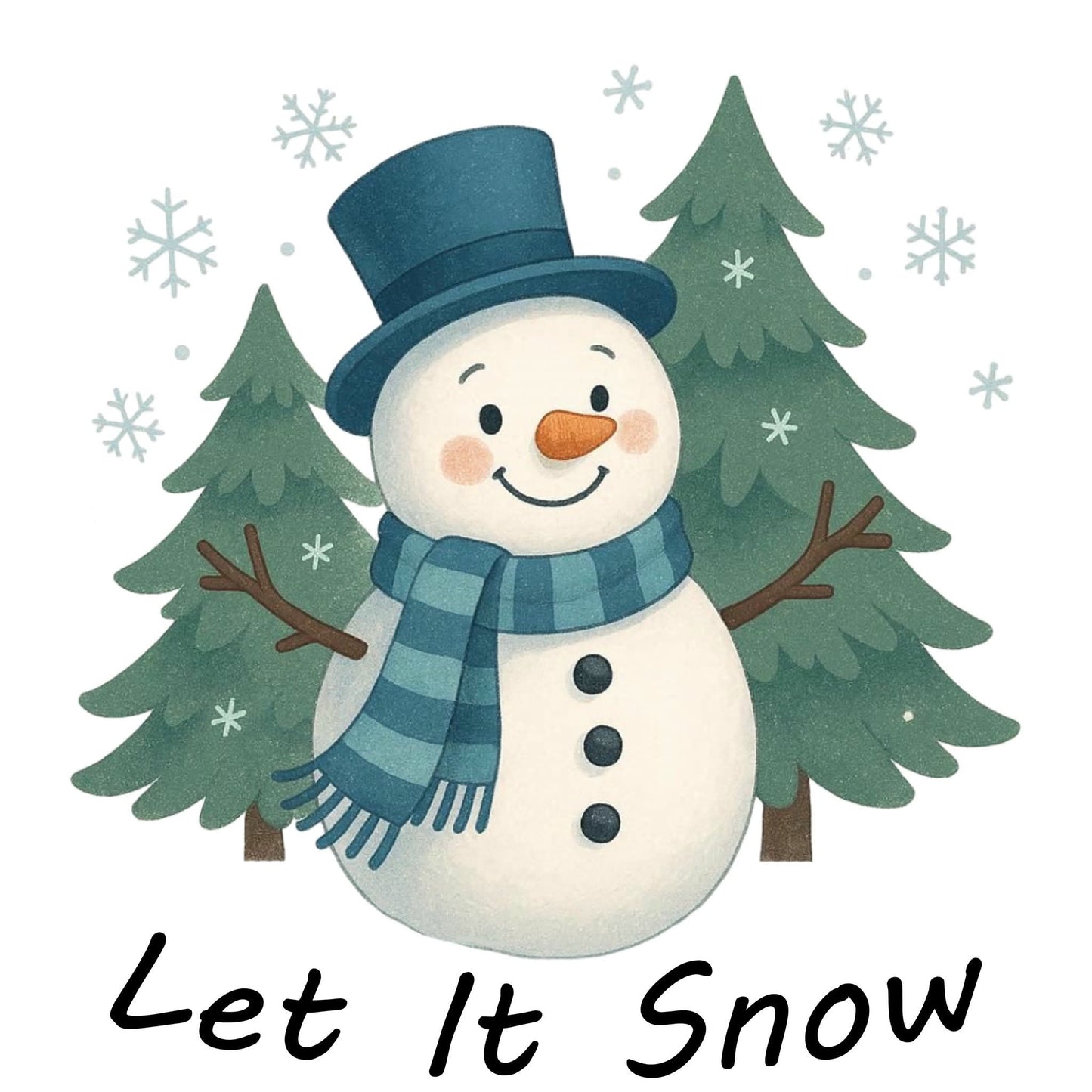 Let It Snow 2x2 Magnet
