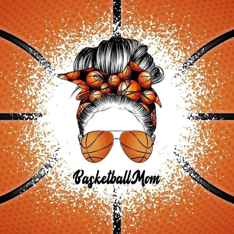 Basketball Mom 2x2 Magnet (Bold)