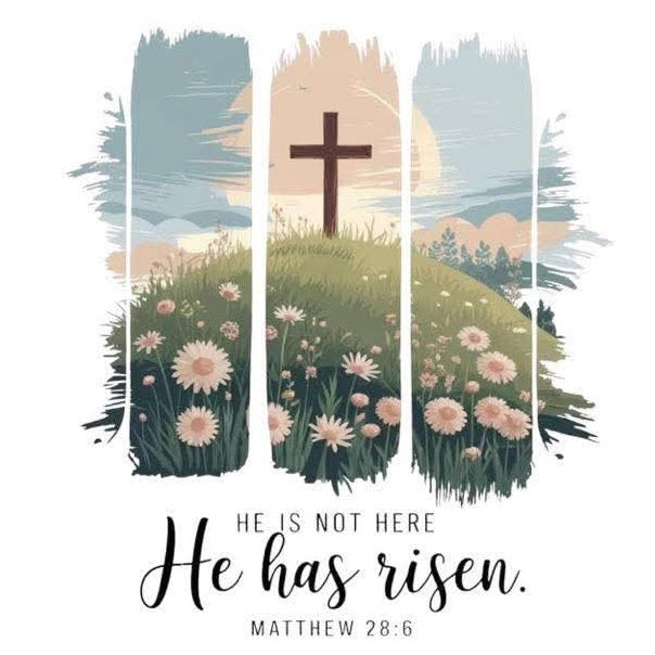 He Has Risen 2x2 Magnet