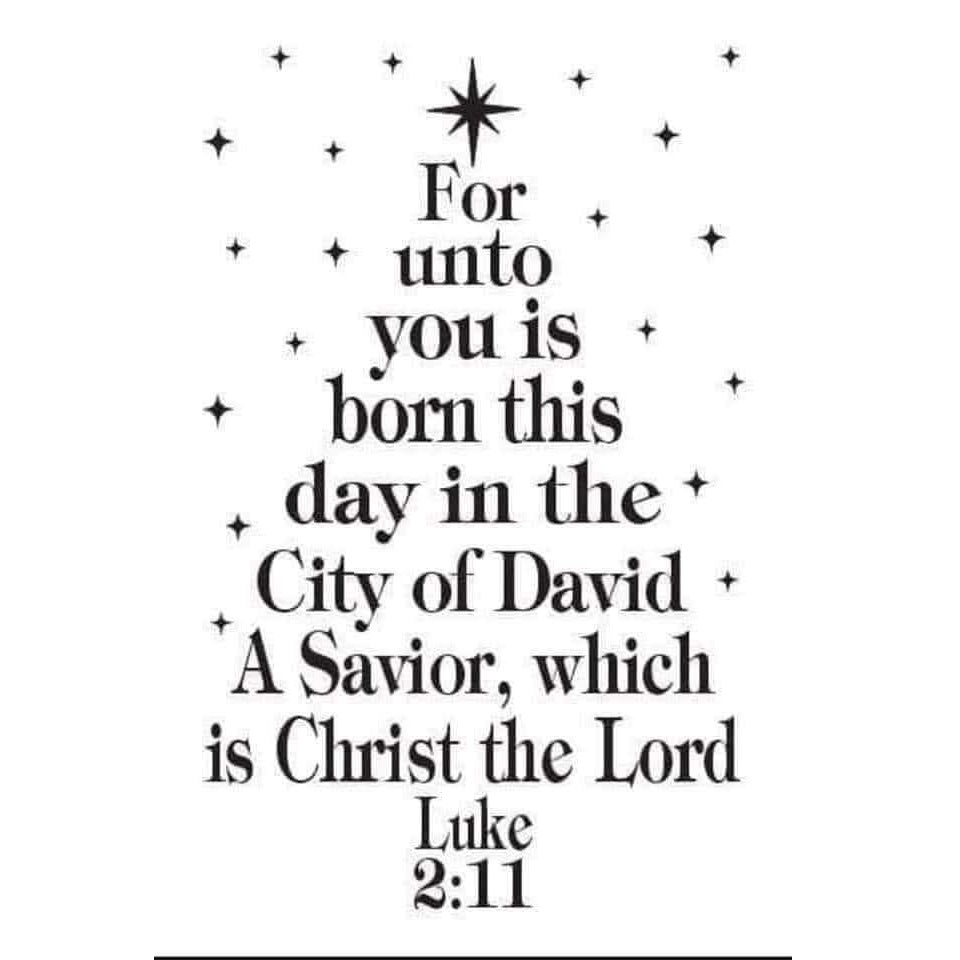For Unto Us a Child is Given Christmas Tree 2x2 Magnet