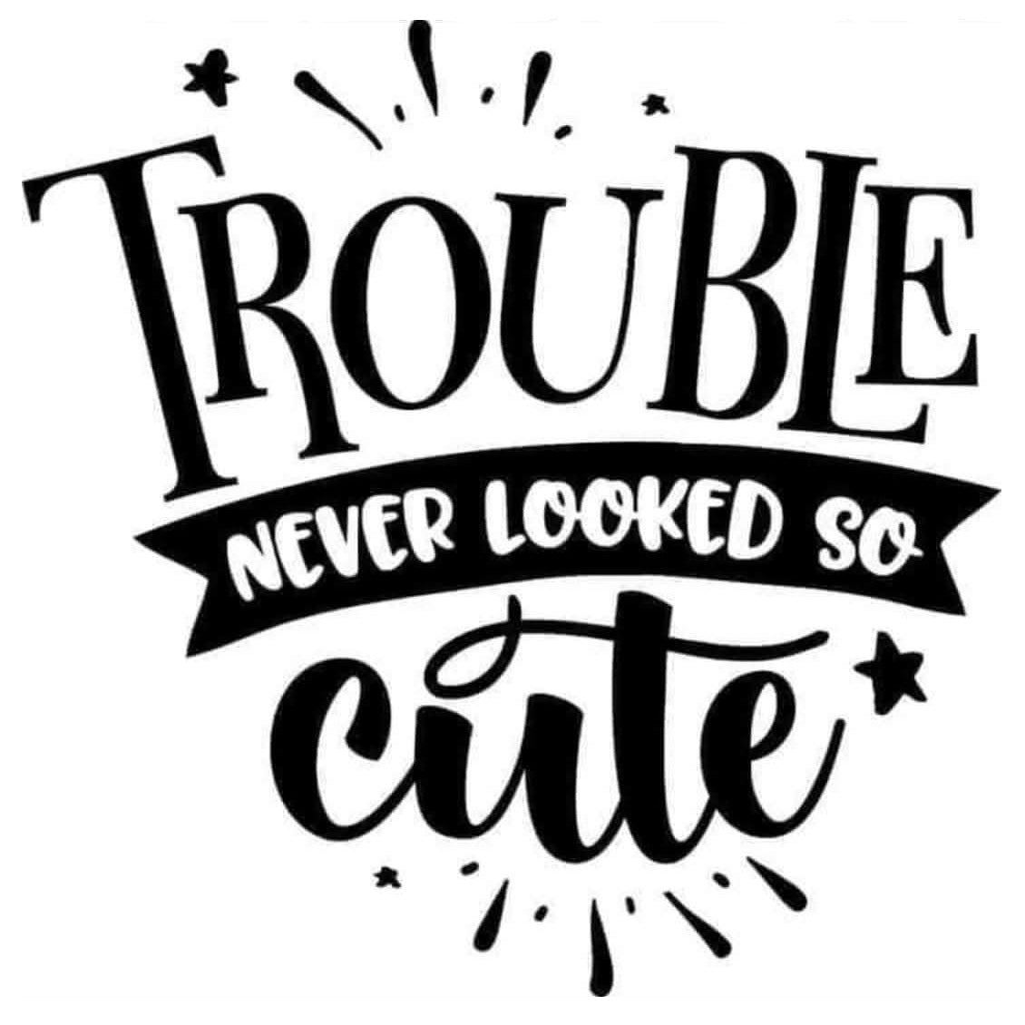 Trouble Never Looked So Cute 2x2 Magnet