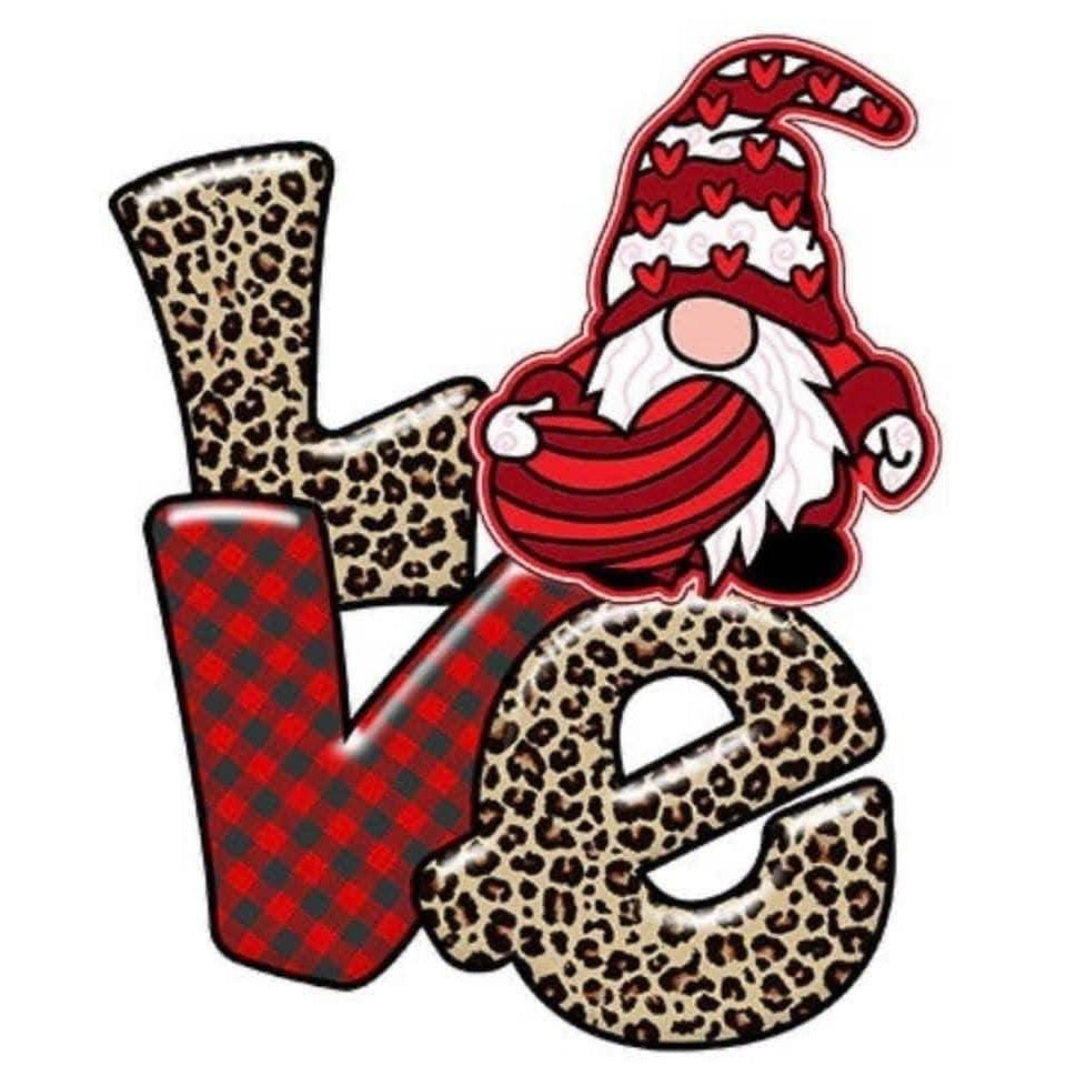 Gnome Love 2x2 Magnet