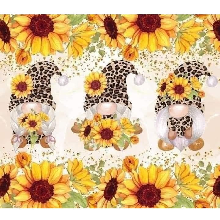Sunflower Gnomes 2x2 Magnet