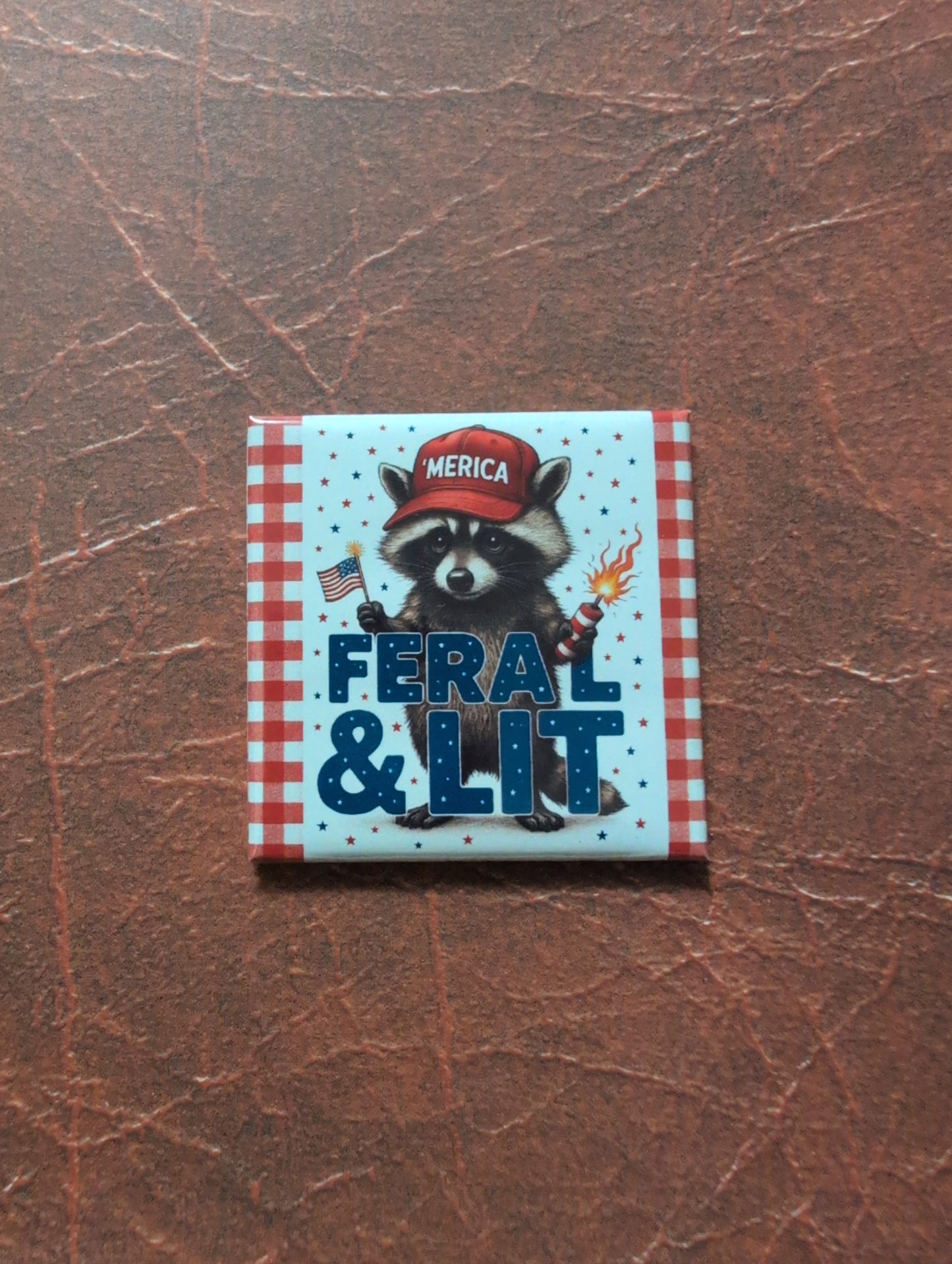 Feral & Lit 2x2 Magnet