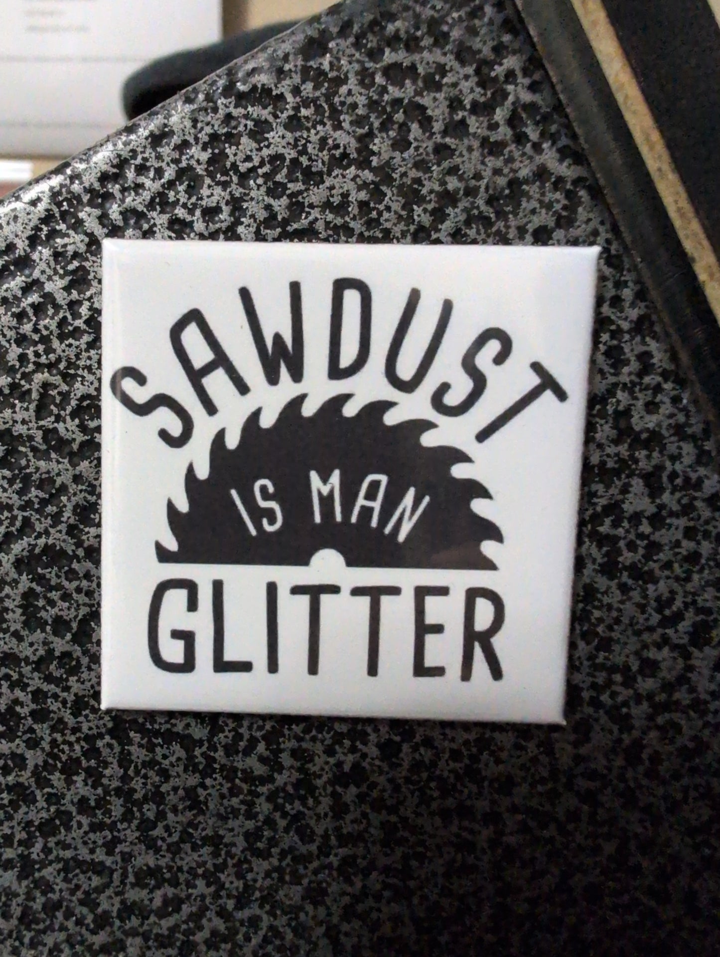 Man Glitter 2x2 Magnet