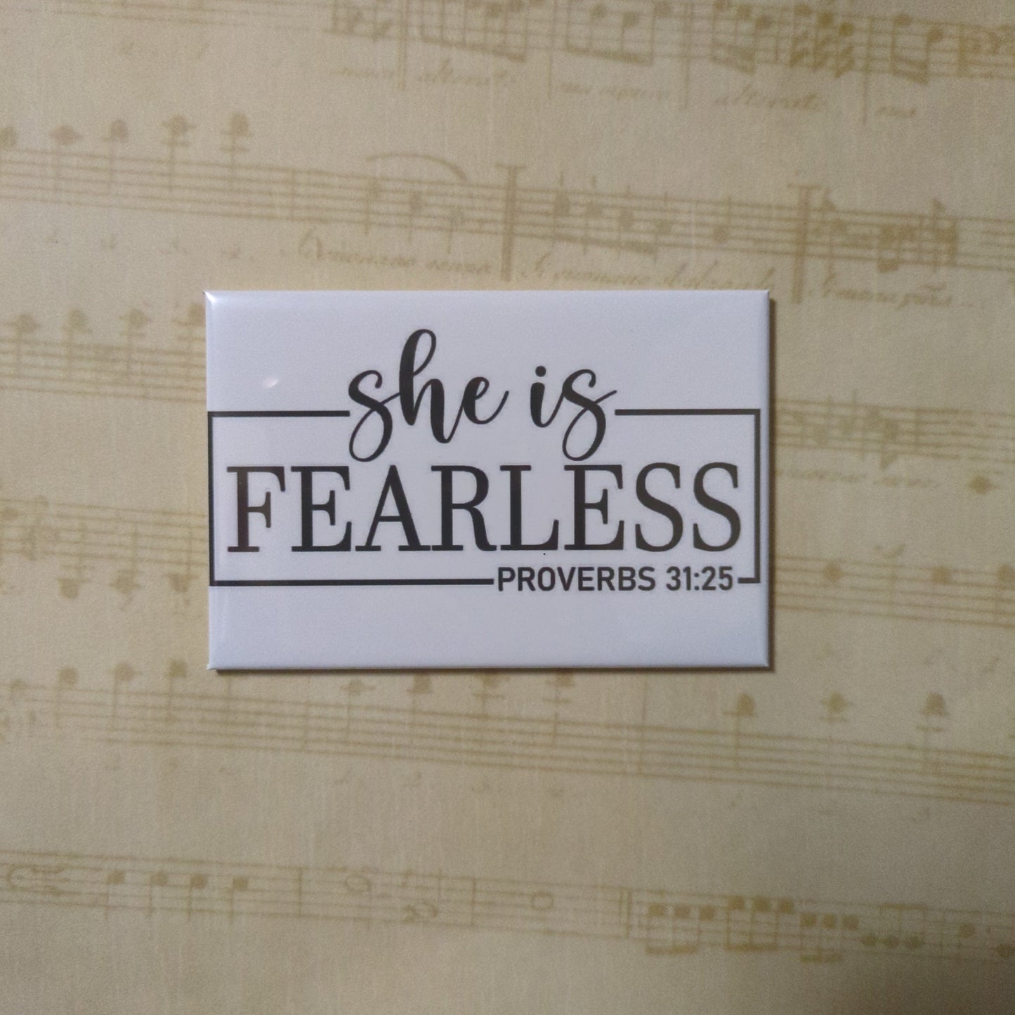 She is Fearless 2x2 Magnet