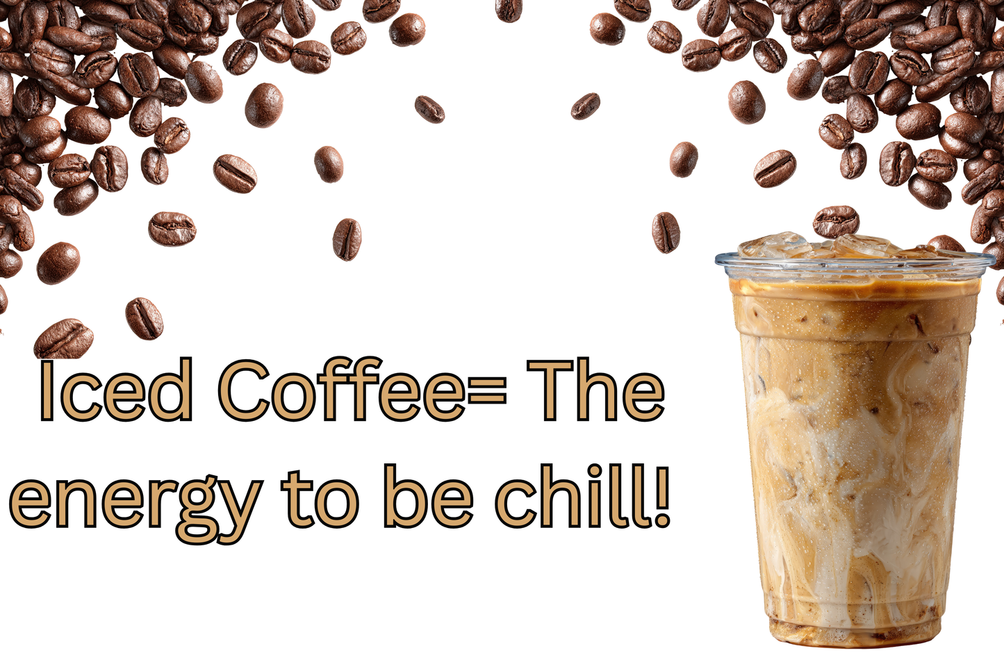 Iced Coffee = The Energy to Be Chill – 2x3 Magnet