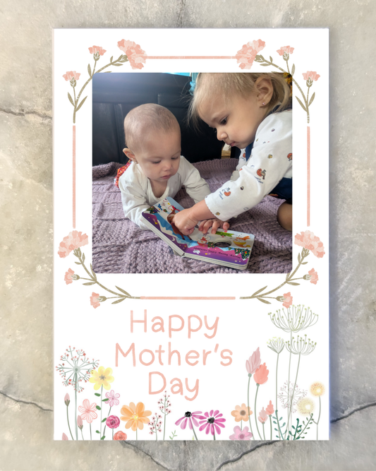 Happy Mother's Day – 2x3 Personalized Wildflower Photo Magnet