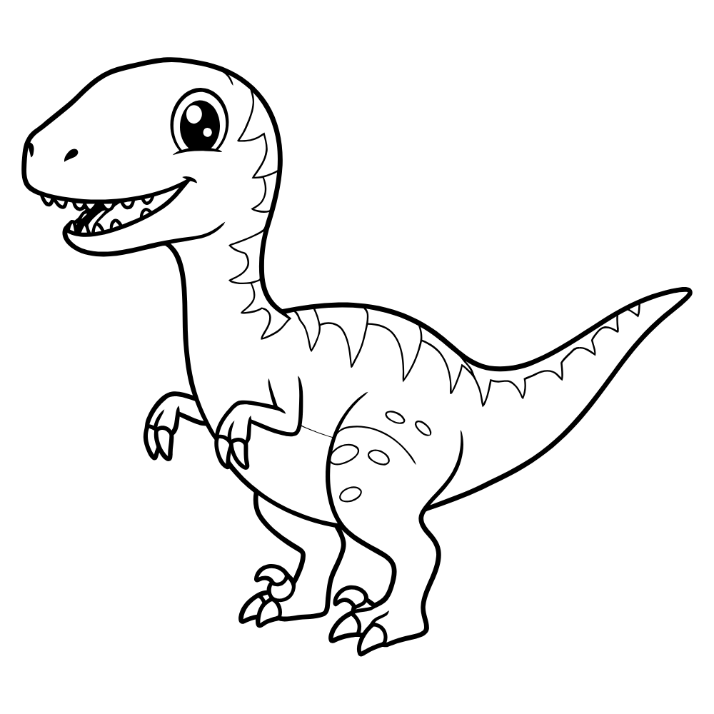 Dinosaur Coloring Dry Erase Magnets