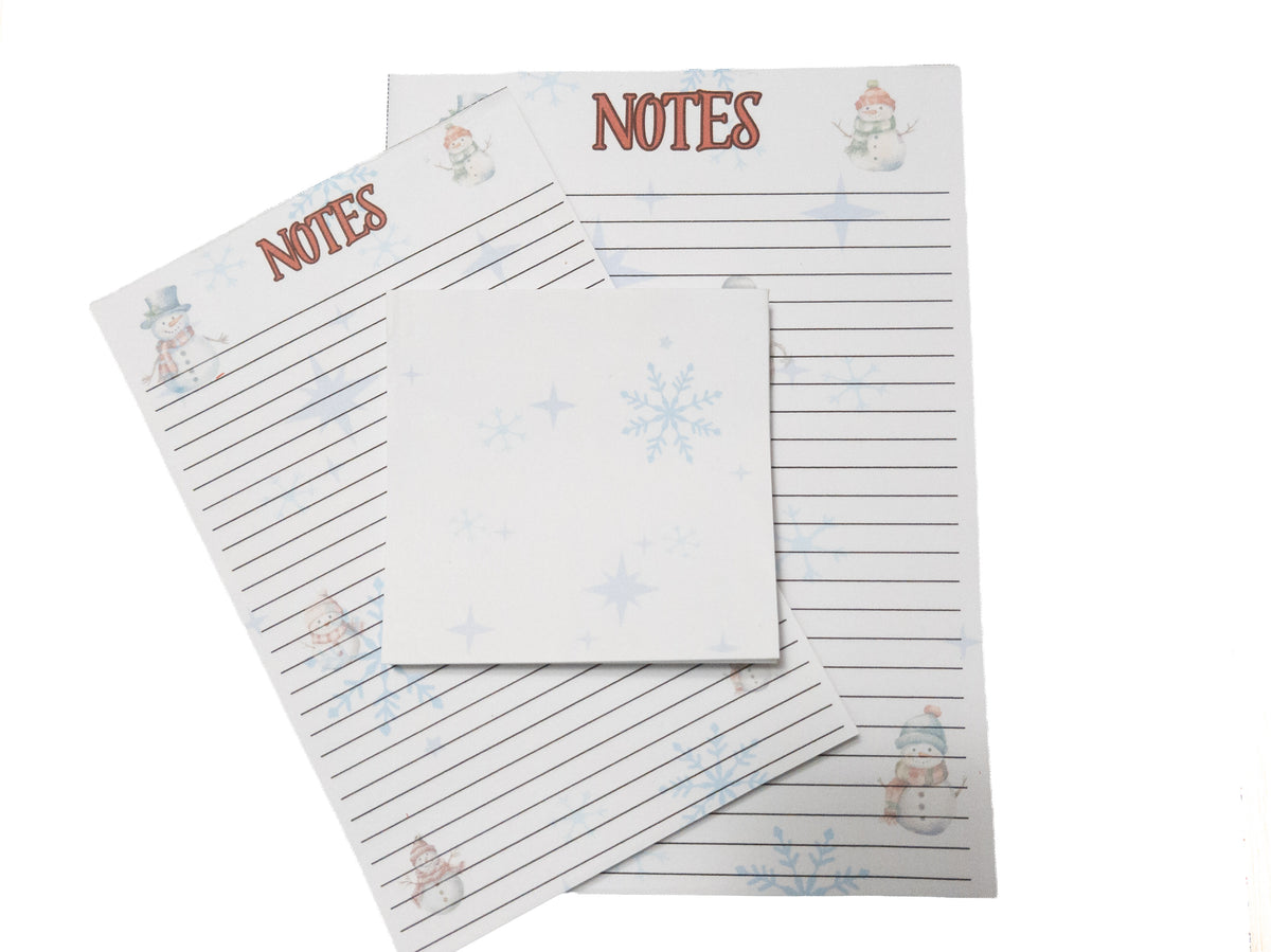 Snowman & Snowflakes Stationery