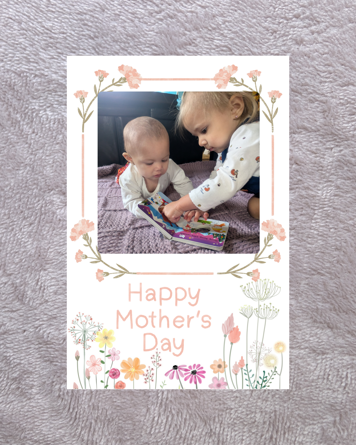 Happy Mother's Day – 2x3 Personalized Wildflower Photo Magnet