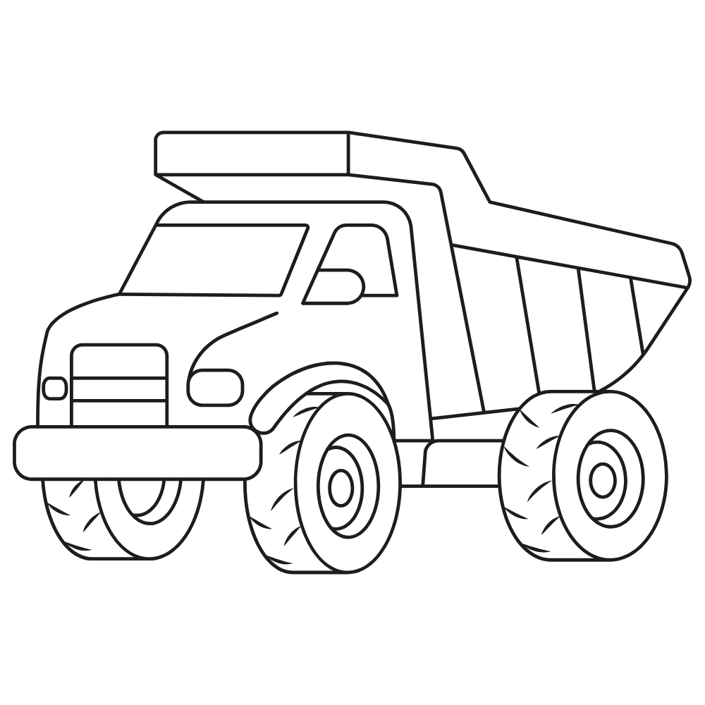 Construction Equipment Coloring Dry Erase Magnets