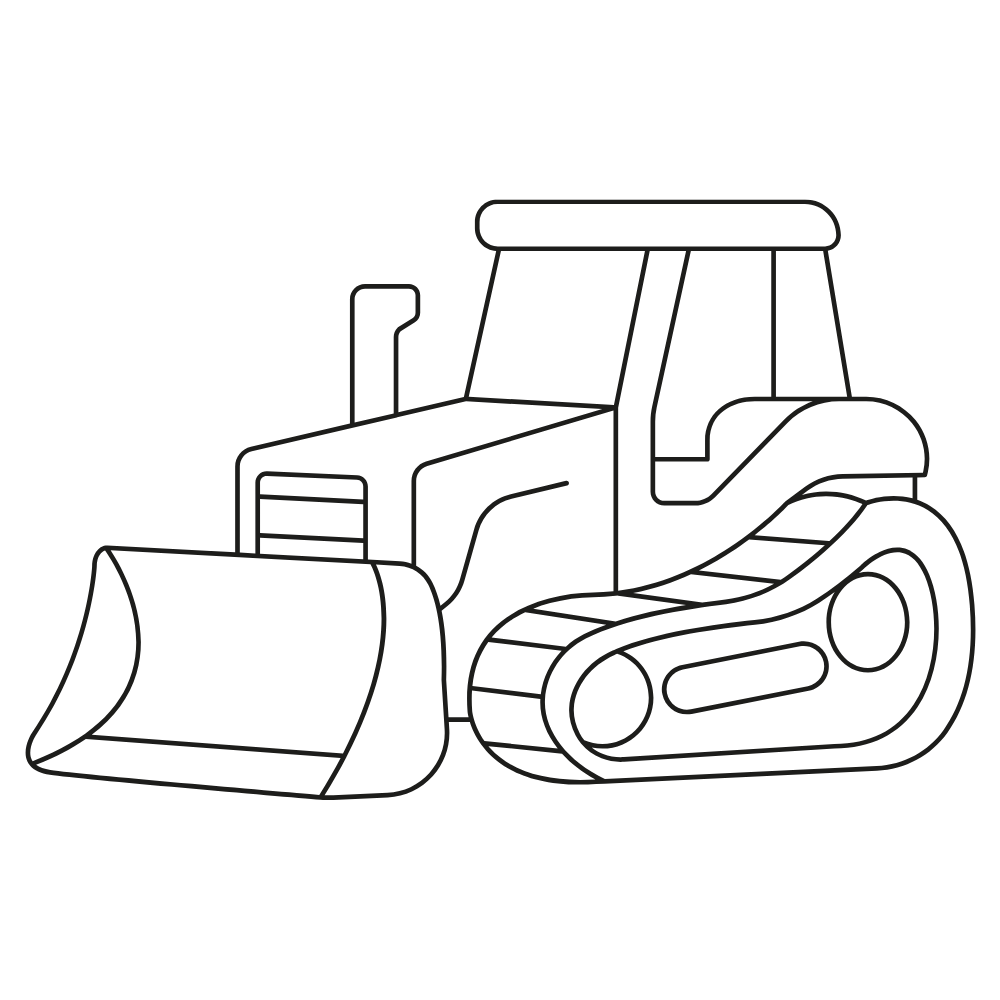 Construction Equipment Coloring Dry Erase Magnets