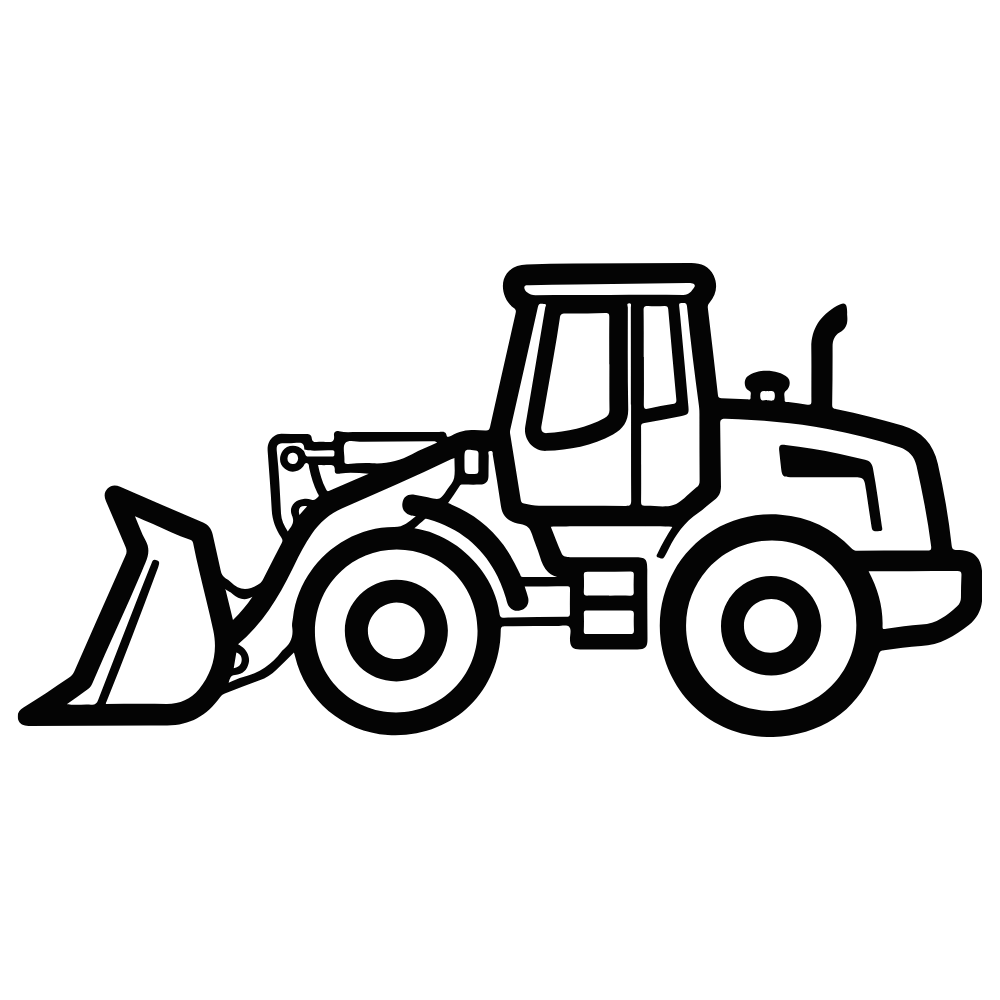 Construction Equipment Coloring Dry Erase Magnets