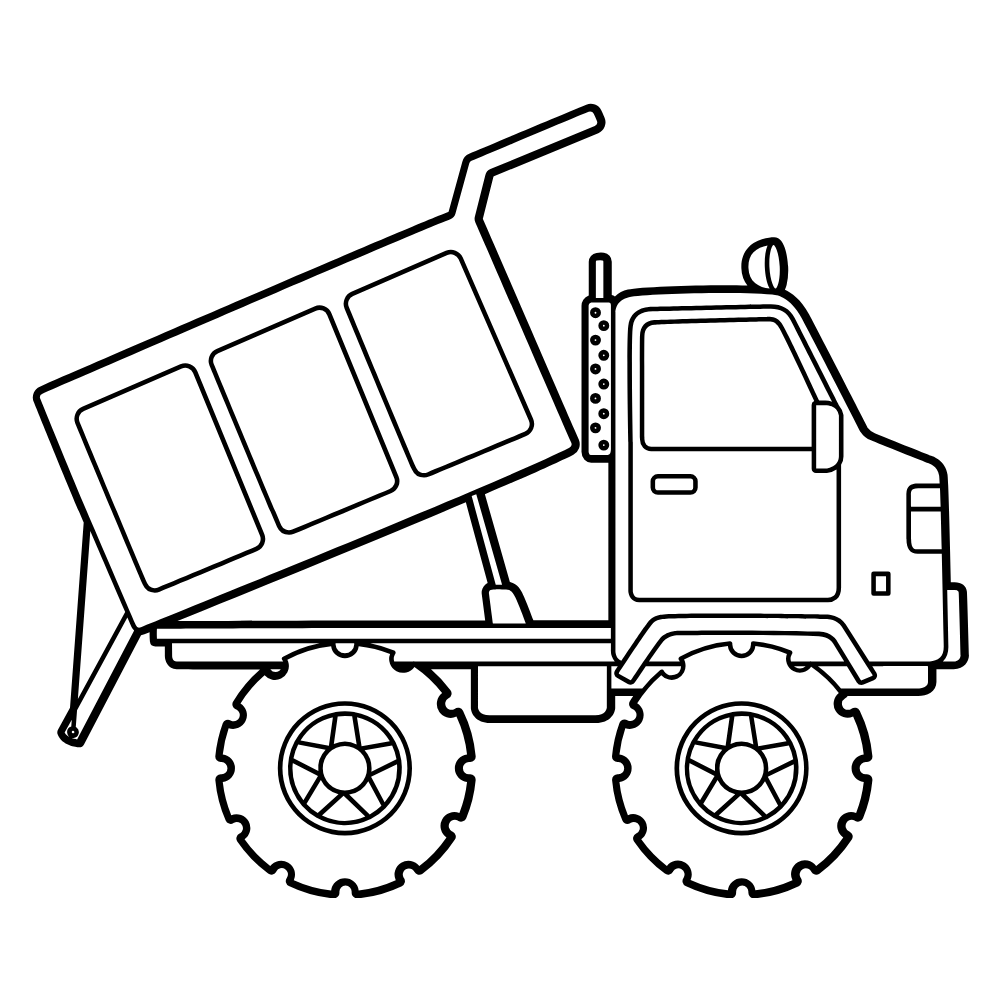 Construction Equipment Coloring Dry Erase Magnets