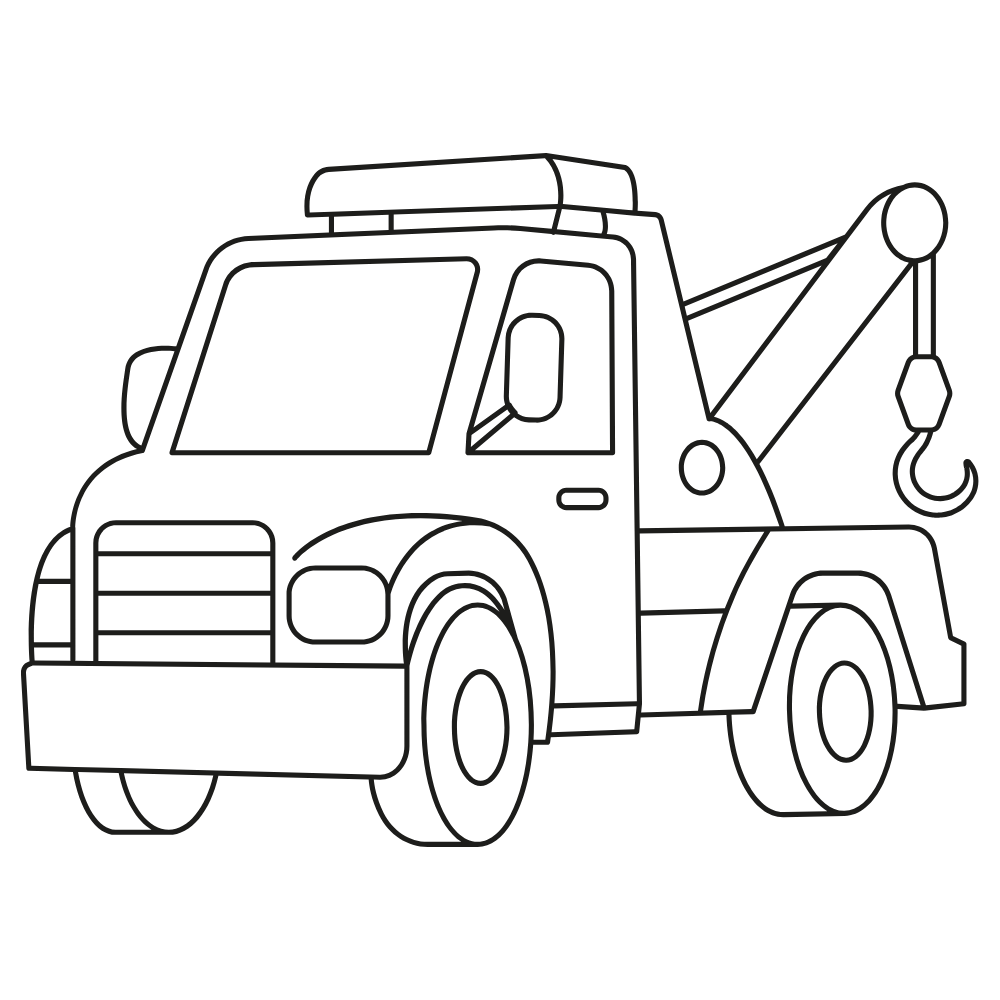 Construction Equipment Coloring Dry Erase Magnets