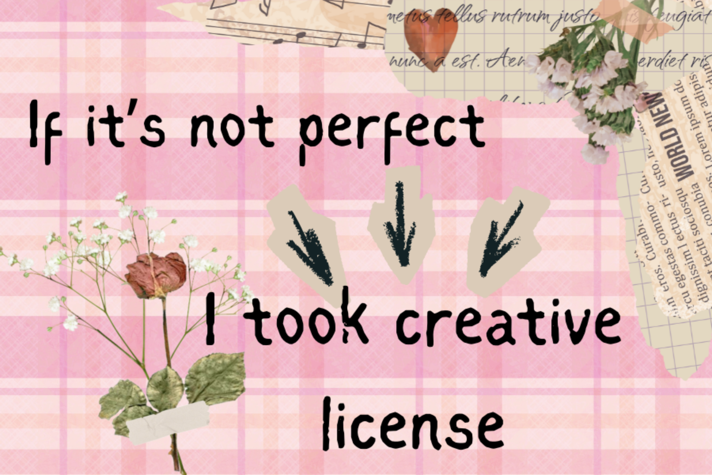 If It's Not Perfect, I Took Creative License – 2x3 Magnet