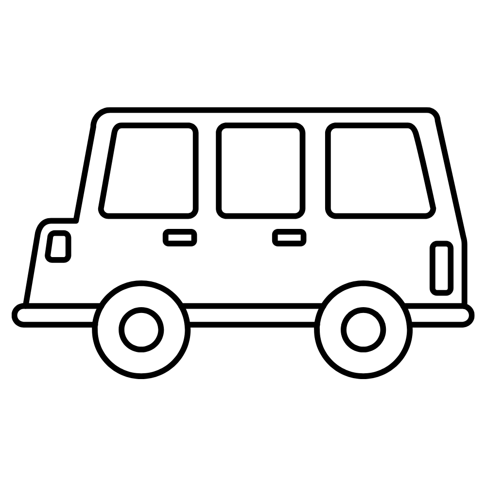 Transportation Coloring  Dry Erase Magnets