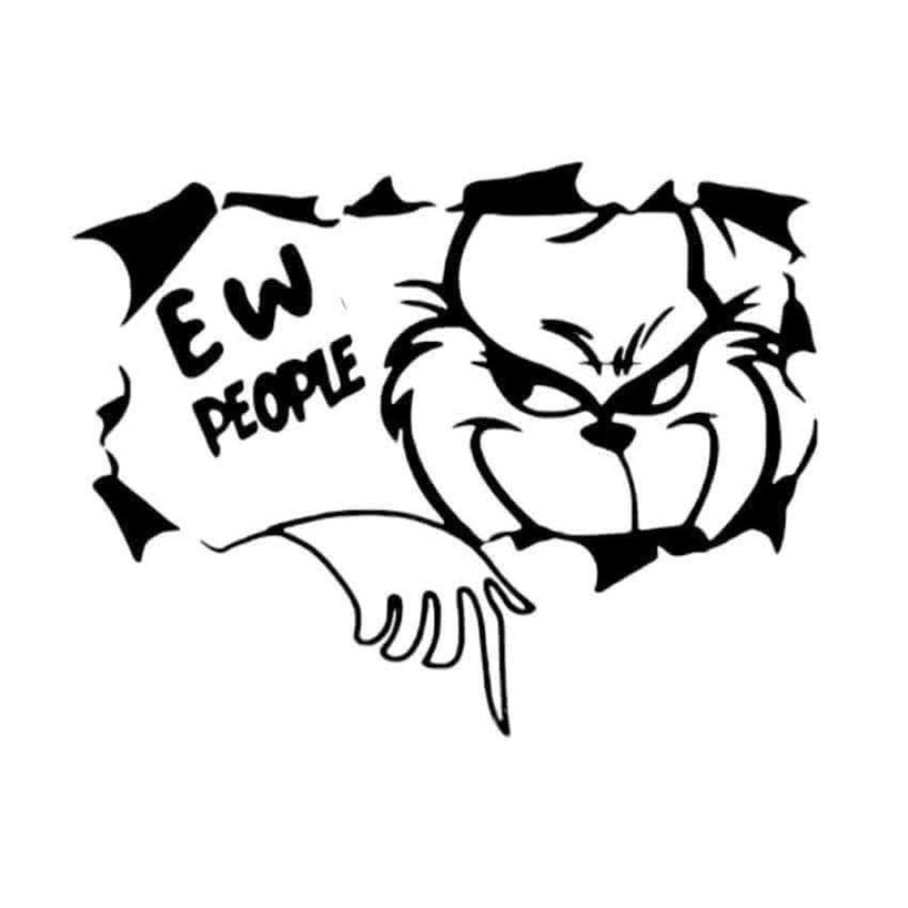 2"x2" Grinch Christmas Magnets