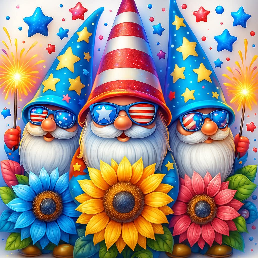 2x2" Fourth of July Magnets