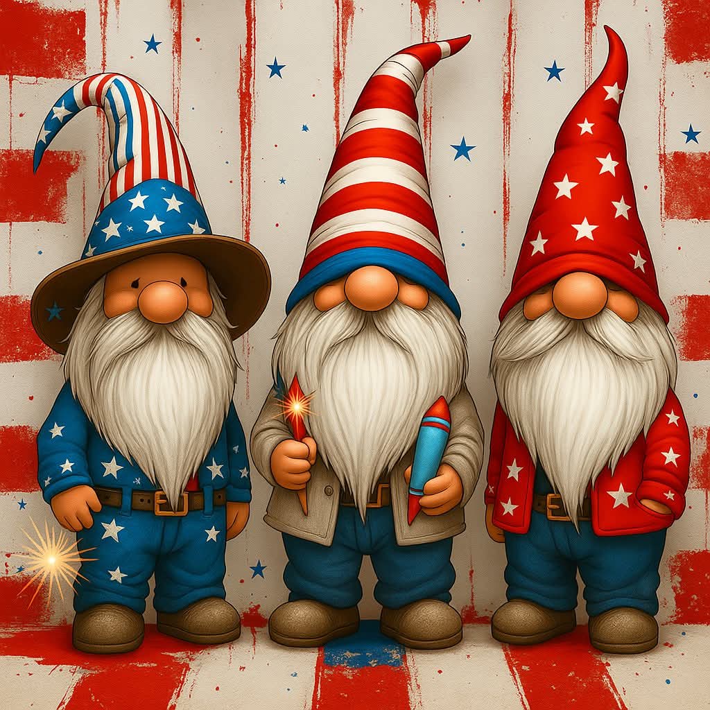 2x2" Fourth of July Magnets