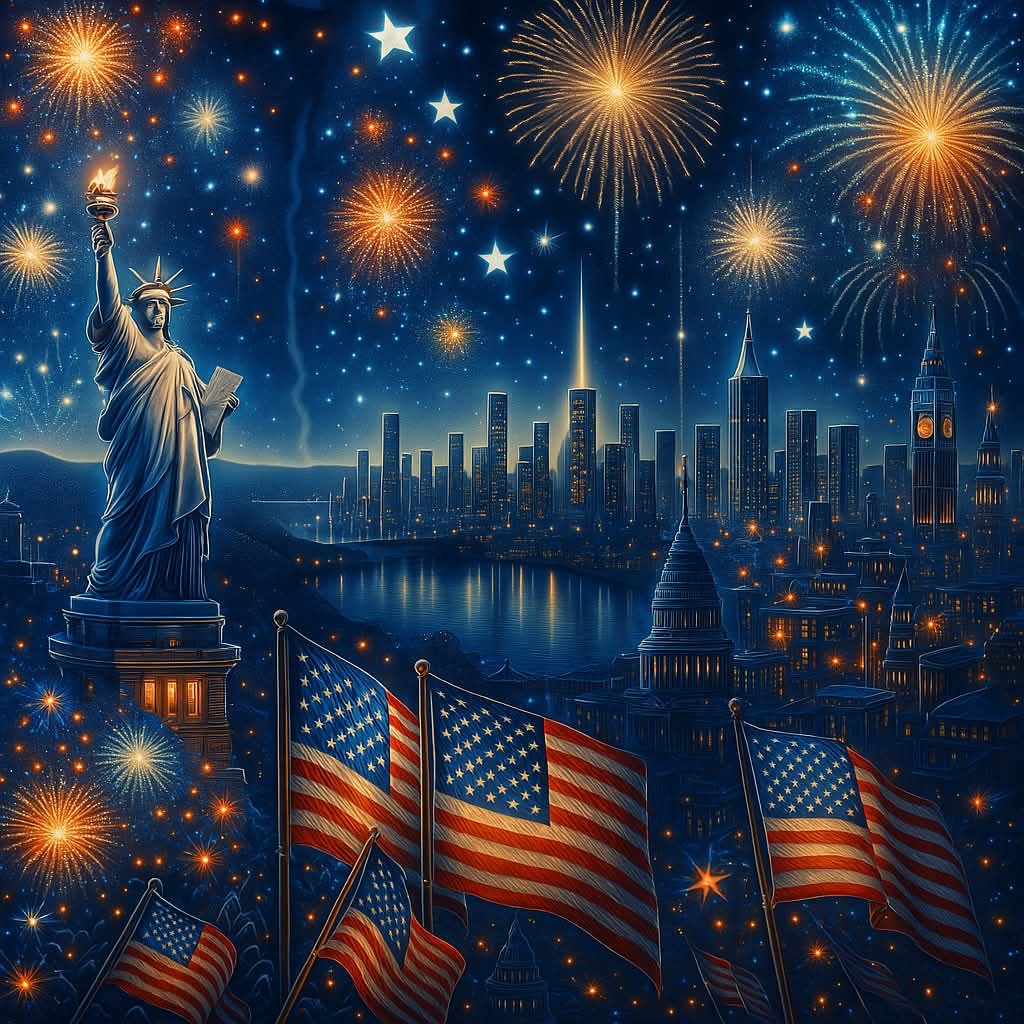 2x2" Fourth of July Magnets