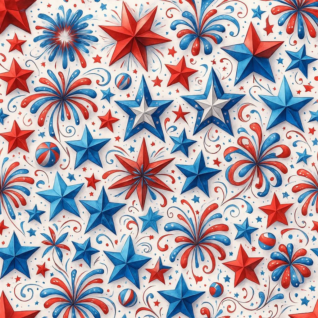 2x2" Fourth of July Magnets