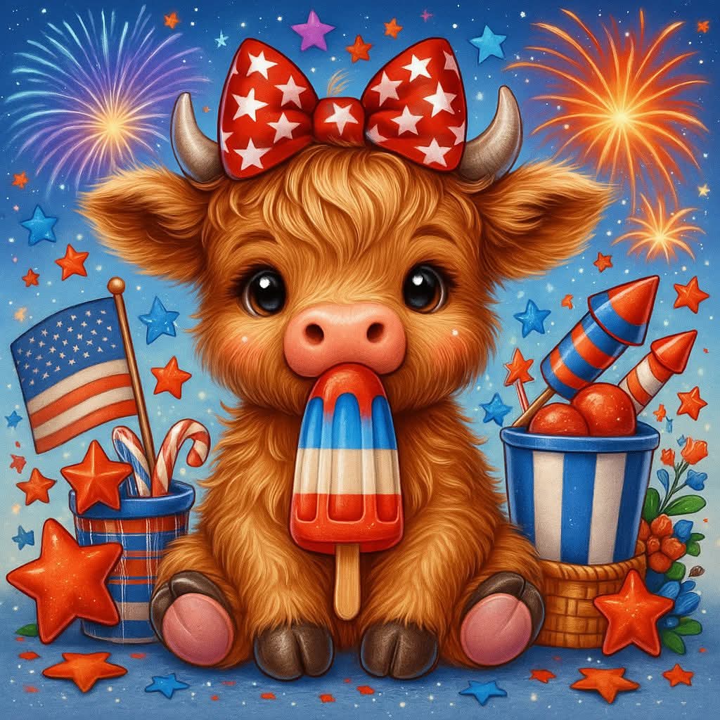 2x2" Fourth of July Magnets