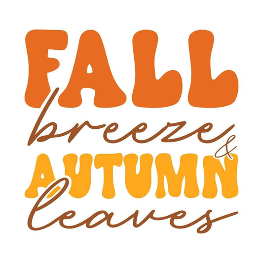 Fall Breeze and Autumn Leaves 2x2 Magnet