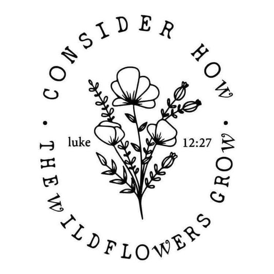 Consider How the Wildflowers Grow 2x2 Magnet