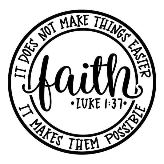 Faith Makes It Possible 2x2 Magnet