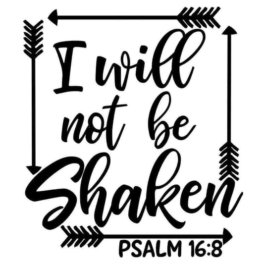 I Will Not Be Shaken 2x2 Magnet