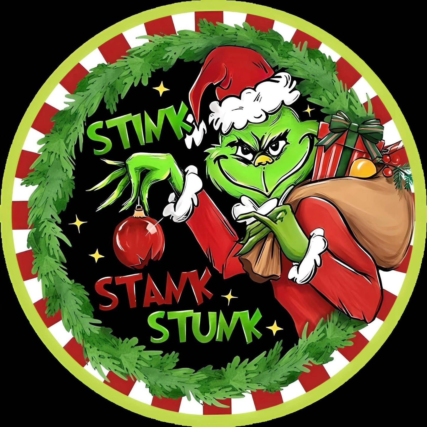 2"x2" Grinch Christmas Magnets