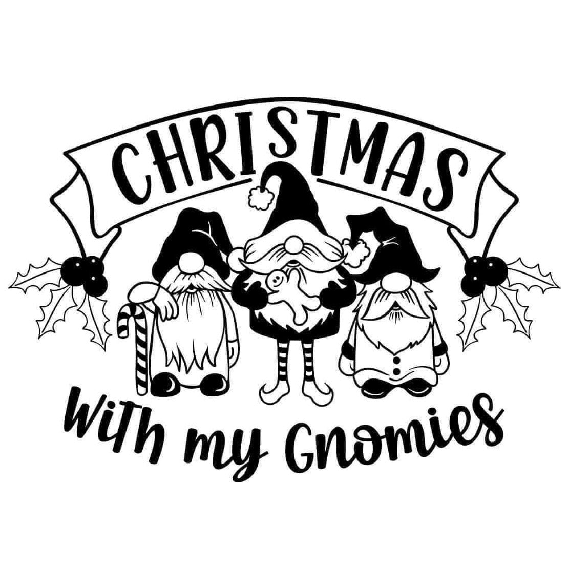 2x2 Christmas Gnome Magnets