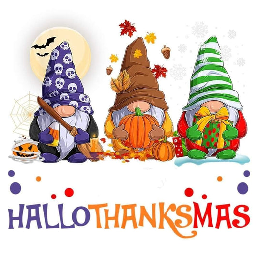 Hallowthanksmas Gnome 2x2 Magnet