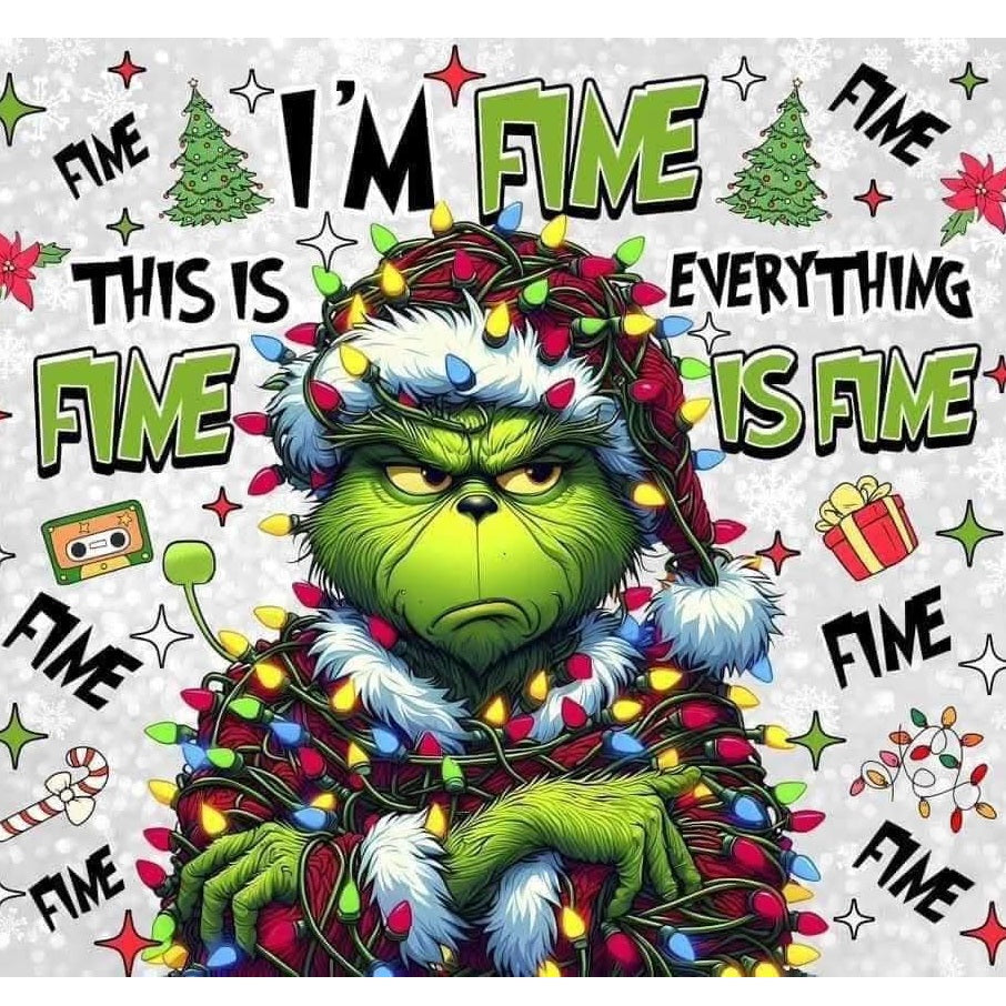2"x2" Grinch Christmas Magnets
