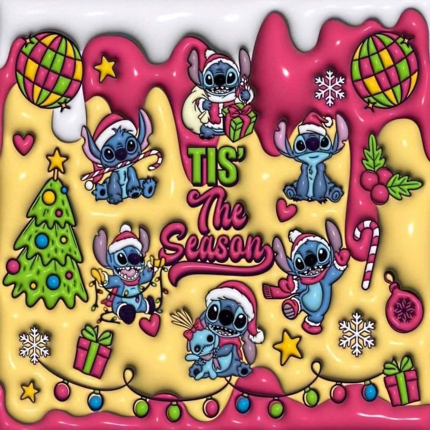 2x2 Disney Christmas Magnets