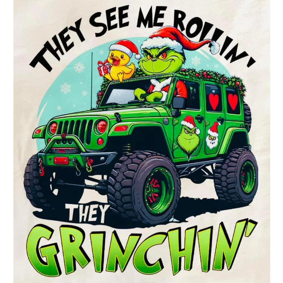 2"x2" Grinch Christmas Magnets