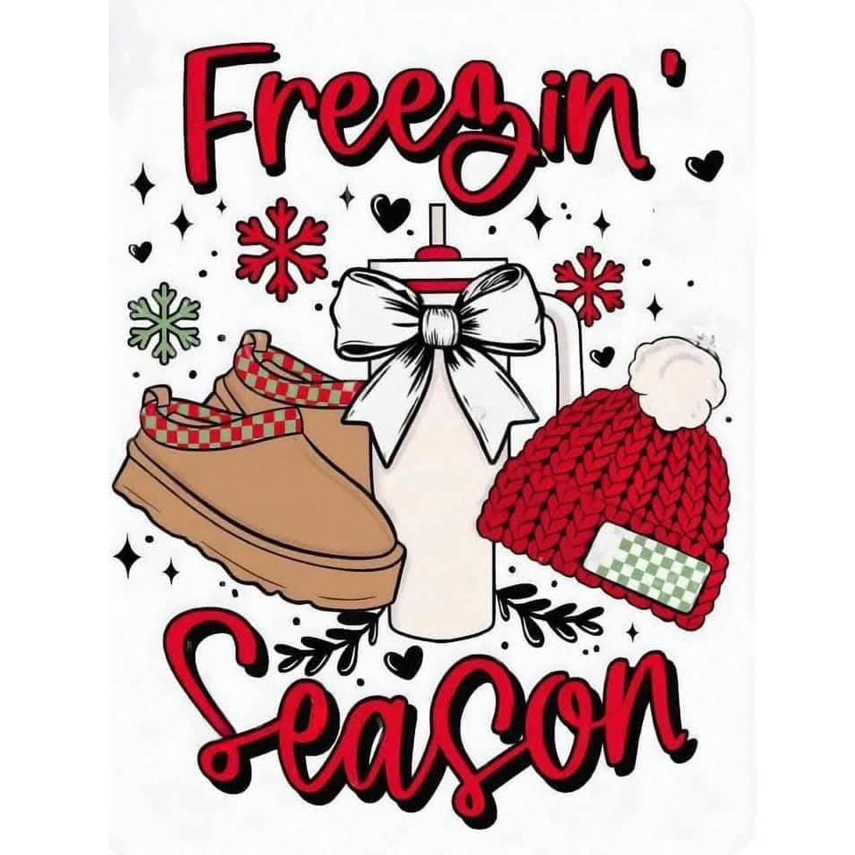 2x2 Freezin' Season Winter Themed Magnets