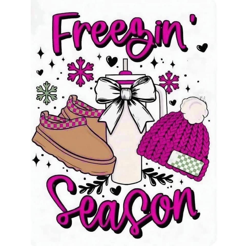 2x2 Freezin' Season Winter Themed Magnets