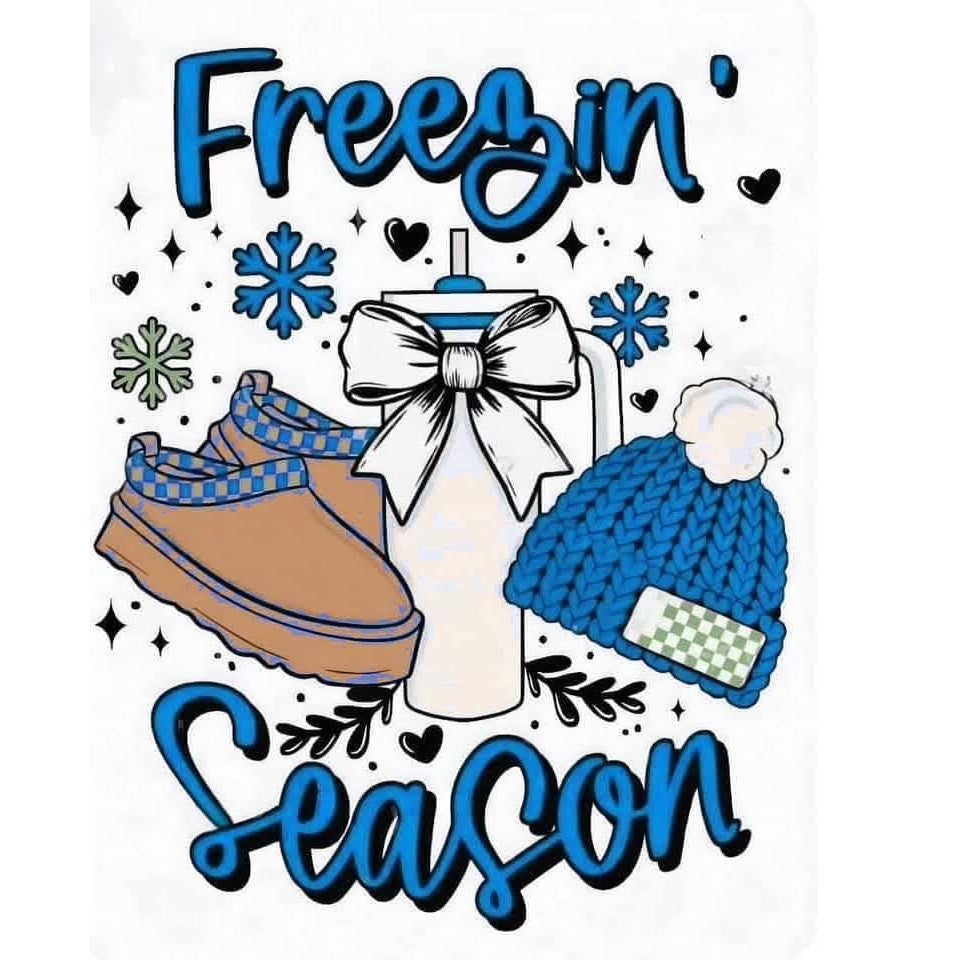 2x2 Freezin' Season Winter Themed Magnets
