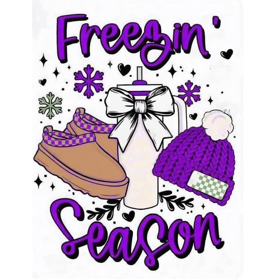 2x2 Freezin' Season Winter Themed Magnets