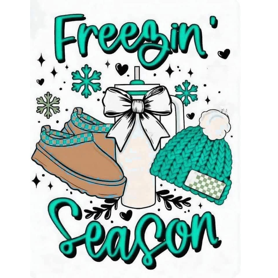 2x2 Freezin' Season Winter Themed Magnets