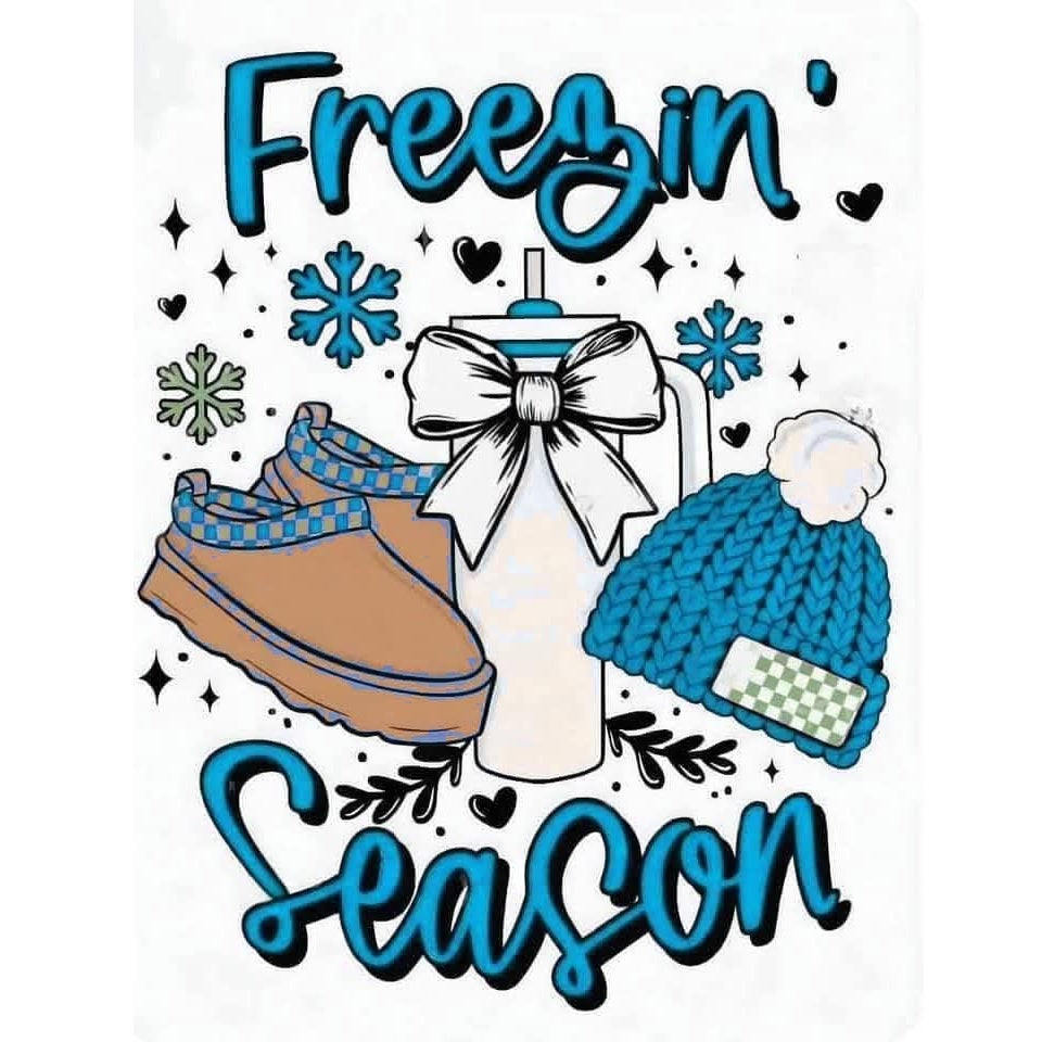 2x2 Freezin' Season Winter Themed Magnets